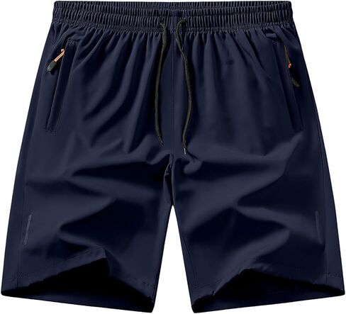 Gym Shorts for Men Lightweight Quick Dry Athletic Shorts 5 Inch Inseam Running Training Drawstring Elastic Waist in Kuwait