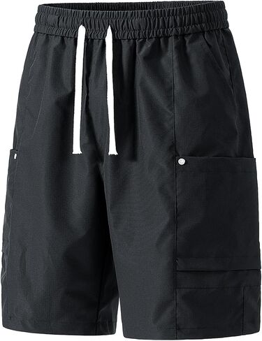 Gym Shorts for Men Lightweight Quick Dry Athletic Shorts 5 Inch Inseam Running Training Drawstring Elastic Waist in Kuwait