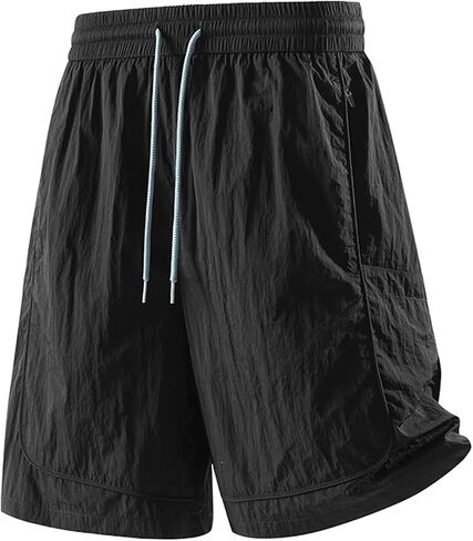 Gym Shorts for Men Lightweight Quick Dry Athletic Shorts 5 Inch Inseam Running Training Drawstring Elastic Waist in Kuwait
