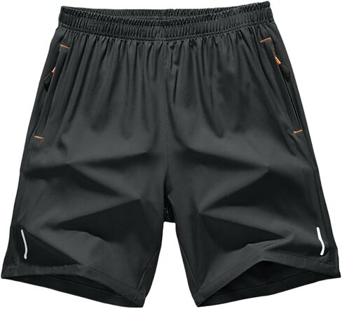 Gym Shorts for Men Lightweight Quick Dry Athletic Shorts 5 Inch Inseam Running Training Drawstring Elastic Waist in Kuwait