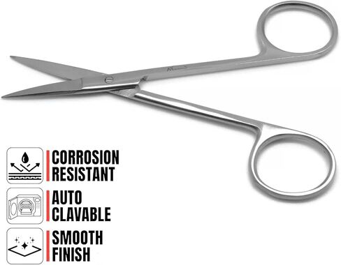 Iris Scissors Straight – Stainless Steel Dental, Surgical & Veterinary Dissecting Scissors Precision Cutting Instrument in Kuwait