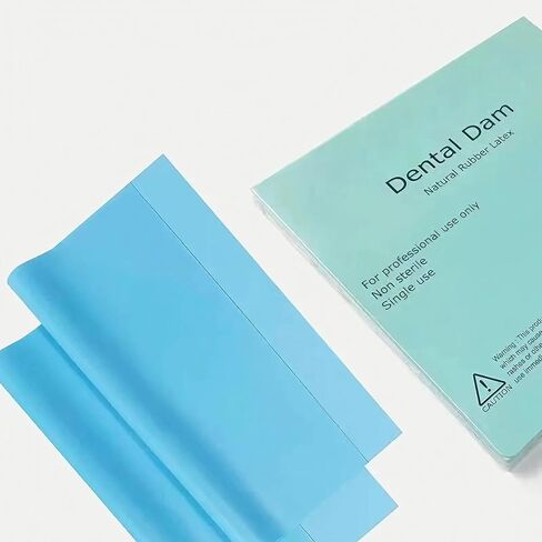 36Pcs Dental Dam, Non Sterile Natural Dental Rubber Dam, Latex Rubber Dam Sheets 6''X6'' Dentistry for Oral. (6''x6'', Purple) in Kuwait