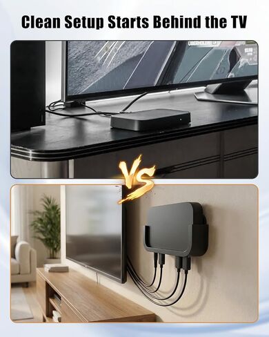 حامل حائط مناسب لصندوق مزامنة Philips Hue Play Sync 8K، حامل صندوق مع مجموعة براغي، حامل تثبيت على الحائط موفر للمساحة in Kuwait