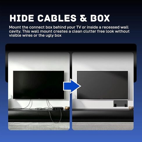 Wall Mount for Samsung One Connect Box Compatible with Frame TV LS03AA LS03BA LS03DA LS03FA Black Porcelain Enamel 3mm 2 Pack in Kuwait
