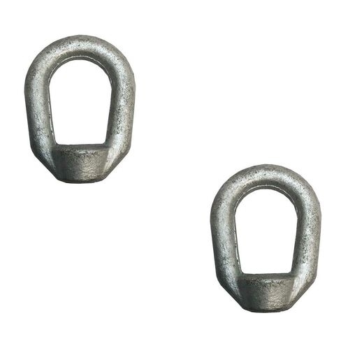 صمولة عين مجلفنة 3/8 "كفالة 1/2" قطرة خيط الصنبور مزورة من الصلب الكربوني سعة 2,250 رطل 2 قطعة in Kuwait