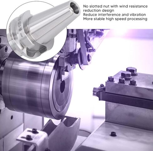 Omabeta Precision Machined Milling Collet Chuck Holder for Stable High Speed Processing, Made of Wear 40CR Alloy Steel, 1 Unit in Kuwait