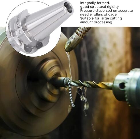 Omabeta Precision Machined Milling Collet Chuck Holder for Stable High Speed Processing, Made of Wear 40CR Alloy Steel, 1 Unit in Kuwait