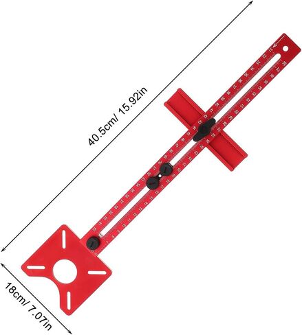 SHINEOFI Router Milling Bracket with Base for Woodworking, Aluminum Alloy Wear-resistant Router Guiding Supply, Enhances Stability for Precise Woodworking Slotting and Edge Routing in Kuwait