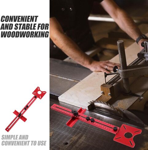 SHINEOFI Router Milling Bracket with Base for Woodworking, Aluminum Alloy Wear-resistant Router Guiding Supply, Enhances Stability for Precise Woodworking Slotting and Edge Routing in Kuwait