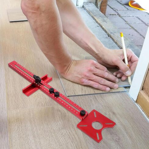 SHINEOFI Router Milling Bracket with Base for Woodworking, Aluminum Alloy Wear-resistant Router Guiding Supply, Enhances Stability for Precise Woodworking Slotting and Edge Routing in Kuwait