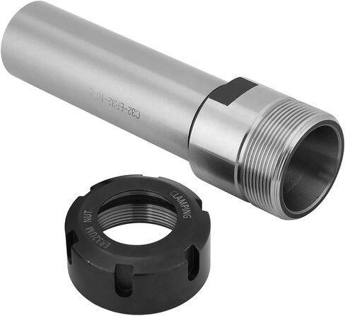 Eujgoov C32-100L Alloy Steel Collet Chuck Holder, Straight Shank CNC Milling Spacer Sleeve/Shaft Extender for Deep Hole Processing, High Rigidity and Strong Clamping Force, Comfortable Feeling, in Kuwait