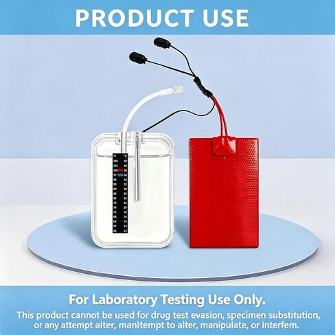Laboratory Liquid Sample Handling Kit, Includes Storage Bag, Temperature Strip, Heating Pad and Sample Transfer Syringe, for Laboratory Testing Use Only in Kuwait