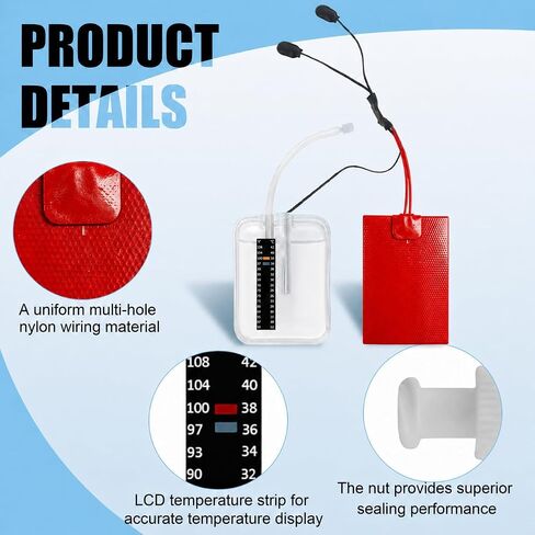 Laboratory Liquid Sample Handling Kit, Includes Storage Bag, Temperature Strip, Heating Pad and Sample Transfer Syringe, for Laboratory Testing Use Only in Kuwait