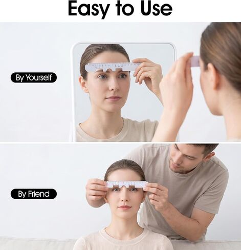 4 Pcs PD Ruler for Eyeglasses, Pupillary Distance Ruler Ideal for Ordering Glasses Online (White) in Kuwait