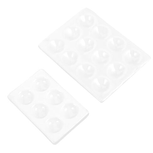 4pcs Porcelain Plate and Chemical Reaction Board for Lab Use and Easy to Clean Experiment Plate for Chemistry Classes and Experiments in Kuwait