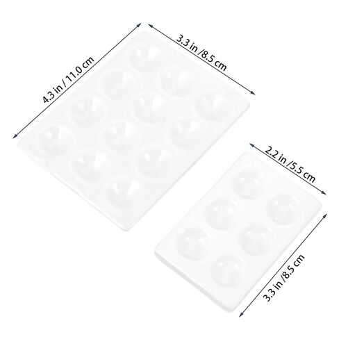 4pcs Porcelain Plate and Chemical Reaction Board for Lab Use and Easy to Clean Experiment Plate for Chemistry Classes and Experiments in Kuwait