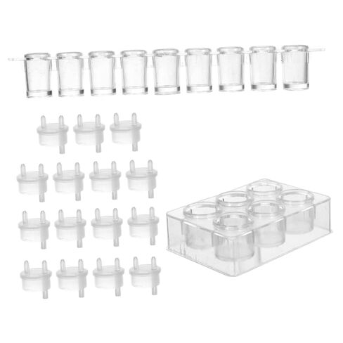 17pcs Multifunctional Well Plate Plastic Reaction Board for Chemistry Molds Polycarbonate Porous Experiment Accessory in Kuwait