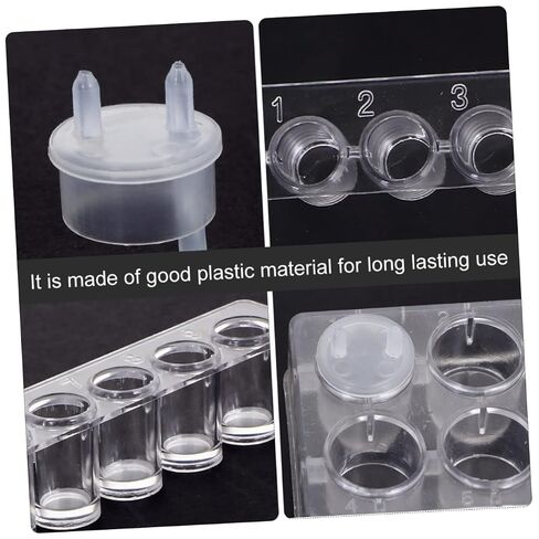 17pcs Multifunctional Well Plate Plastic Reaction Board for Chemistry Molds Polycarbonate Porous Experiment Accessory in Kuwait