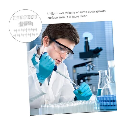 17pcs Multifunctional Well Plate Plastic Reaction Board for Chemistry Molds Polycarbonate Porous Experiment Accessory in Kuwait