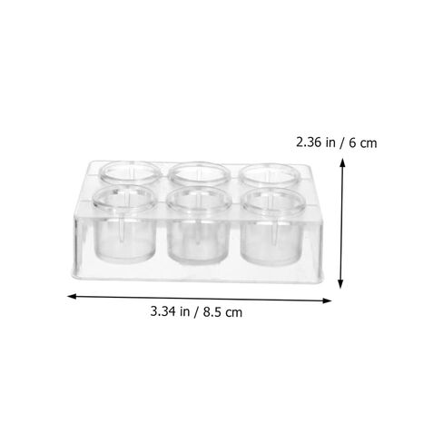 17pcs Multifunctional Well Plate Plastic Reaction Board for Chemistry Molds Polycarbonate Porous Experiment Accessory in Kuwait