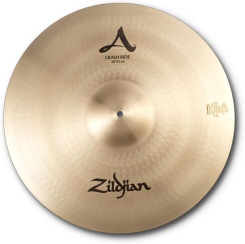 Zildjian A0024 20" A Crash Ride Cymbal | Bundle with Drumsticks, Drumstick Bag, and Austin Bazaar Polishing Cloth in Kuwait