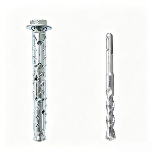 مرساة حائط مجوفة سداسية شديدة التحمل مقاس 5/16 × 4 بوصة، ومسامير توسيع صلبة للطوب المجوف، وطوب خفيف الوزن وكتلة مسامية، 20 قطعة، تتضمن مثقاب تأثير in Kuwait