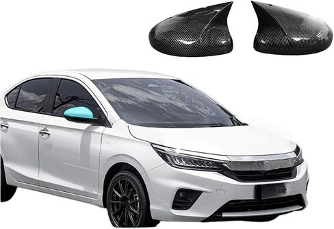 Mirror Cap for Honda City Hatchback 2020-2025 | Side Rearview Case Accessories Door Side Mirror Cover Exterior Rearview Guard Cover Trims in Kuwait