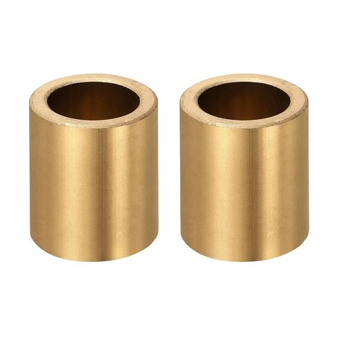 uxcell 2 Pcs Sleeve Bearings, 20mm Bore x 26mm OD x 15mm Length, Self-Lubricating Sintered Bronze Bushings in Kuwait