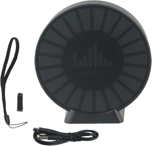 Vibration Noise Sensor with RGB Light, 2K HD Voice Activated Lamp EVP Sound Pickup, Paranormal Investigation Hunting Device, Black in Kuwait