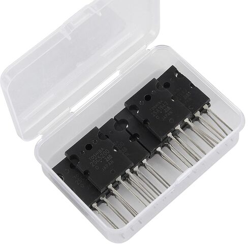 2SA1943 2SC5200 Transistor Assortment (5 Pairs, 10 Pcs) High Power Audio Silicon BJT Transistors for Amplifier and DIY Audio Projects in Kuwait