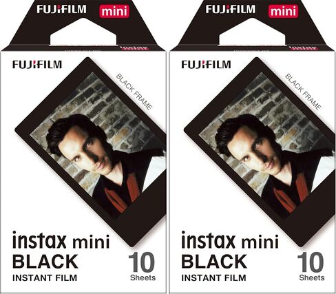 فيلم Fujifilm Instax Mini Black - 10 تعرضات (حزمة 2) in Kuwait