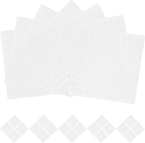 Holibanna 300pcs Silicone Cabinet Door Bumpers Round Adhesive Pads for Furniture and Wood, Noise Reduction and Anti-Collision Protection for Cabinets and Drawers in Kuwait