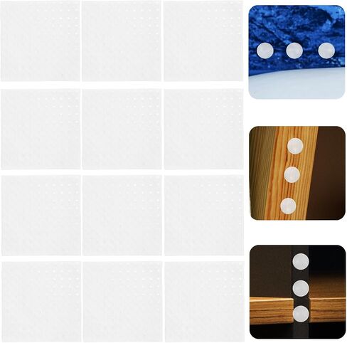 Holibanna 300pcs Silicone Cabinet Door Bumpers Round Adhesive Pads for Furniture and Wood, Noise Reduction and Anti-Collision Protection for Cabinets and Drawers in Kuwait