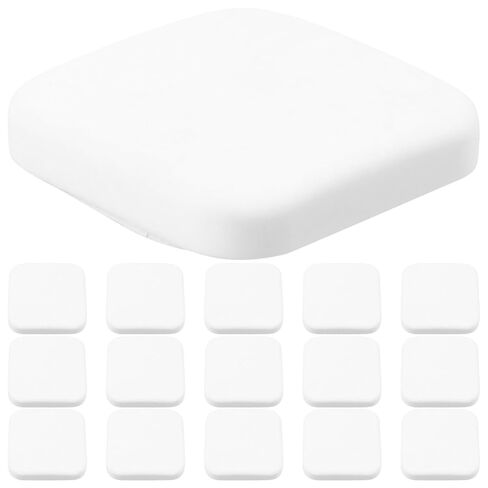 YARNOW 20pcs Silicone Door Bumper Pads for Door Handle and Drawer Protection, Square Shape with Sturdy and Reliable Protection, White Color, for Living Space and Home Decor in Kuwait