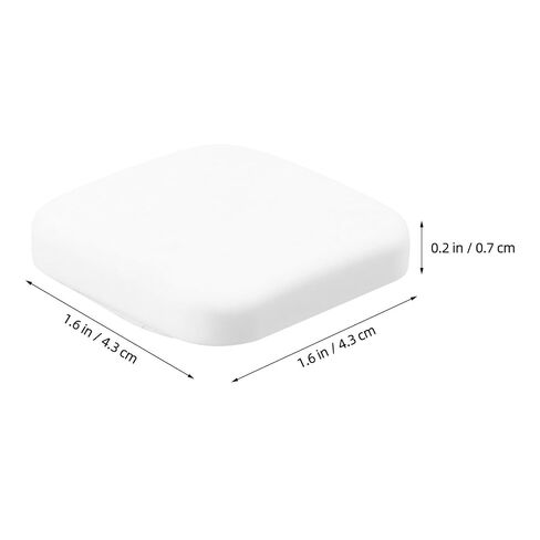 YARNOW 20pcs Silicone Door Bumper Pads for Door Handle and Drawer Protection, Square Shape with Sturdy and Reliable Protection, White Color, for Living Space and Home Decor in Kuwait