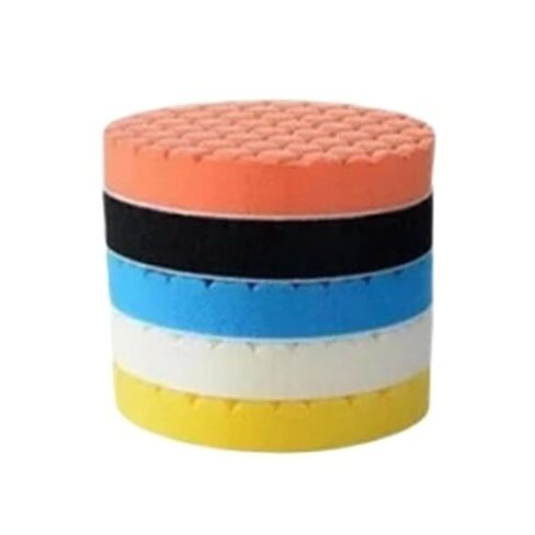 Car Polishing Pad Kit 5/6/7-Inch Self-Adhesive Buffing Wheels,Car Detailing Waxing Sponge Pads, Auto Care Cleaning Tools(5 Inch) in Kuwait