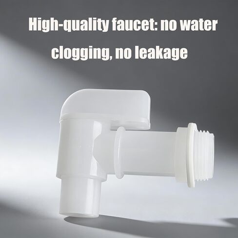 PERA 3/4" Polyethylene Drum Faucet, Barrel Faucet for 5-55 Gallon Plastic Drums Steel Oil Drums Rain Barrel 4 PCS White Color in Kuwait