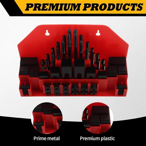 58 قطعة 1/2" T-Slot 3/8"-16 طقم تثبيت مشبك تثبيت متوافق مع آلة الطحن CNC (1/2" T-Slot 3/8"-16 مسمار) in Kuwait