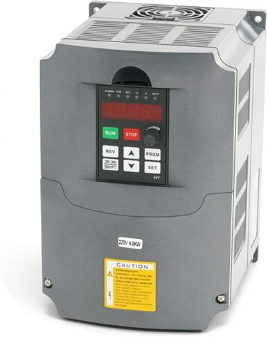 VFD Converter,Variable Frequency Drive,1 Phase to 3 Phase,220v Input/Ouput, for 3 Phase Motor/Spindle 0-400hz Speed Rotation (HY Series-220v 1.5kW 2HP Model) in Kuwait