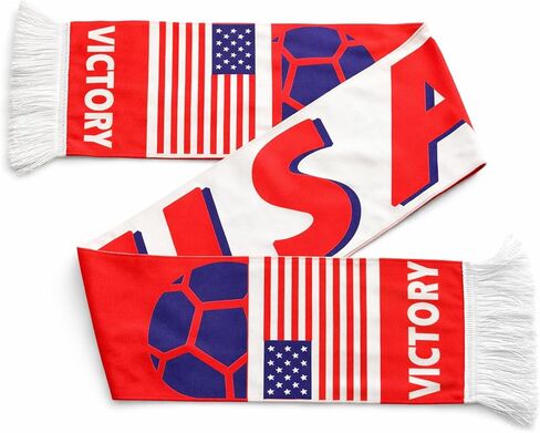 Soccer Fan Scarf, Flag Supporter, Cotton Fleece Double-Sided Design, Soft Fringe Edges for Game Day, Watch Party in Kuwait