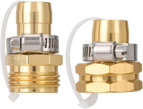3/4 inch Thread Hose Fitting Water Connectors fits Standard Garden Hoses | Garden Hose Quick Connect Set,Fittings Male and Female,3/4 inch thread,fits Standard Hoses,Nozzles,Other Watering Tools in Kuwait