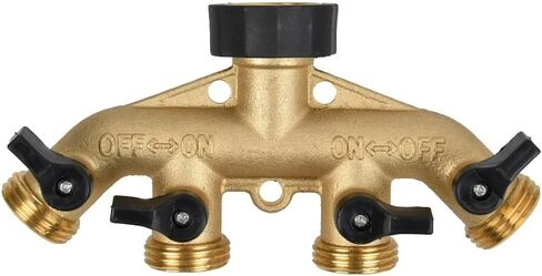 Brass 4-Way Hose Faucet Manifold in Kuwait
