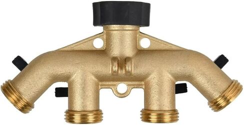 Brass 4-Way Hose Faucet Manifold in Kuwait