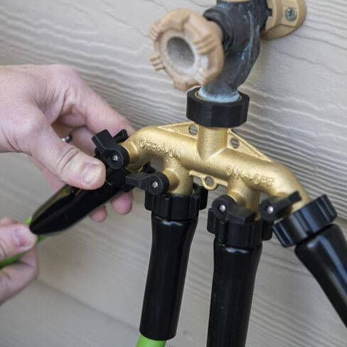Brass 4-Way Hose Faucet Manifold in Kuwait