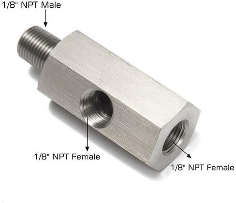 السيارات الفولاذ المقاوم للصدأ 1/8NPT المحملة تركيبات قياس ضغط الزيت in Kuwait