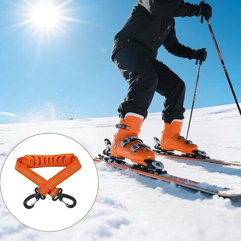 4 Pack Quick-Connect Ski Binding Straps Enabling Effortless Setup Boot Attachments in Kuwait