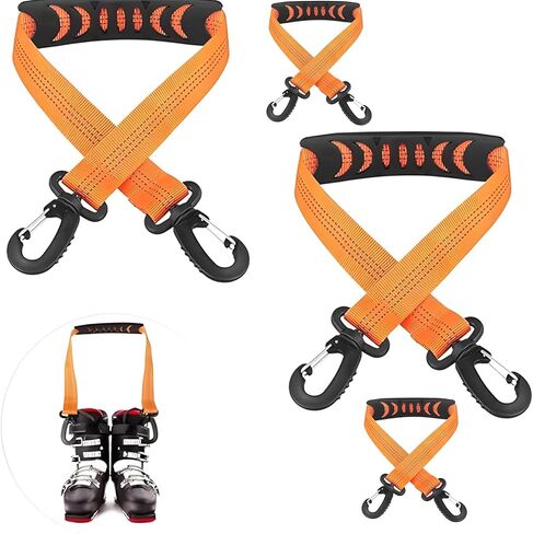 4 Pack Quick-Connect Ski Binding Straps Enabling Effortless Setup Boot Attachments in Kuwait