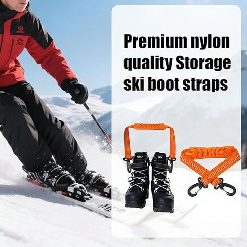4 Pack Quick-Connect Ski Binding Straps Enabling Effortless Setup Boot Attachments in Kuwait
