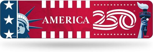 Rico Industries USA AMERICA'S 250TH BIRTHDAY Metal Street Sign 4" x 15" Home Décor - Bedroom - Office - Man Cave in Kuwait