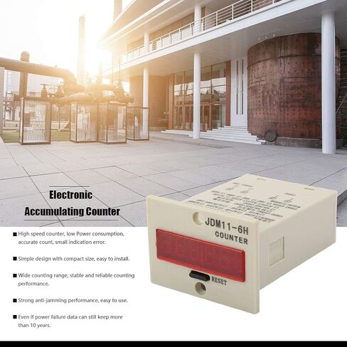 Jdm11-6H Digital Counter 6 Digit Display, 24V 12V DC Electronic Counter for Industrial Equipment Machinery in Kuwait